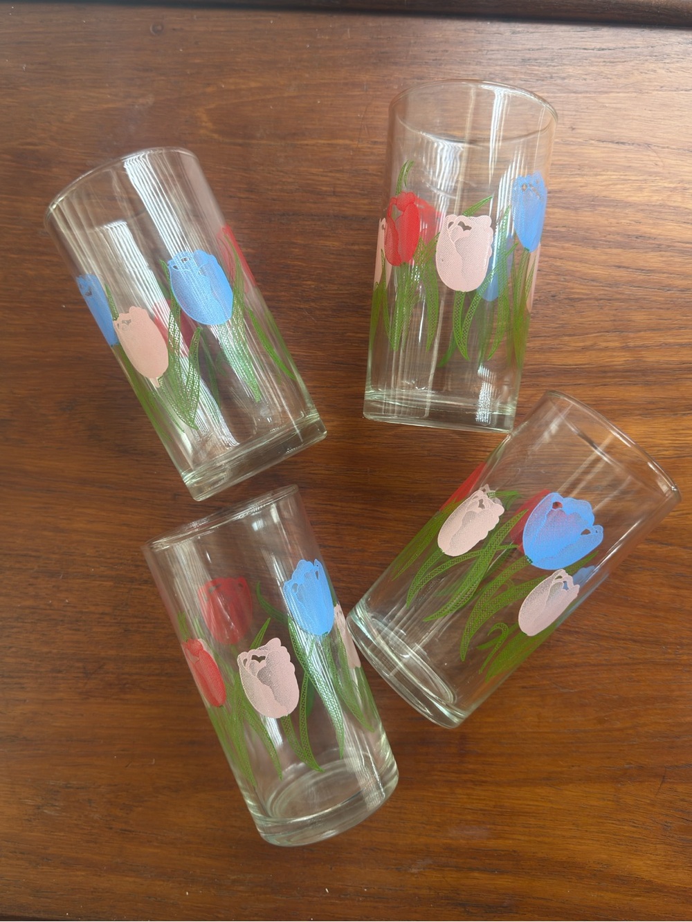 The Cutest Vintage Tulip Drinking Glasses